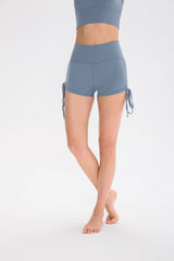 Effen short met hoge taille en trekkoord