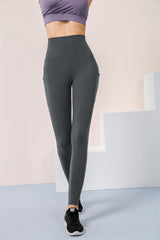 Legging met hoge taille en zijzakken