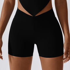 Shorts met V-kruiszakken