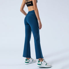 Split Hem Flare Yoga Leggings