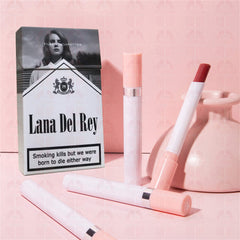 Lana Del Rey Lipstick Set: Persoonlijk Geschenk met Unieke Sigarettenbox!