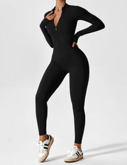 Jacobeli Long Sleeve/ Short Sleeve Zipper Jumpsuit