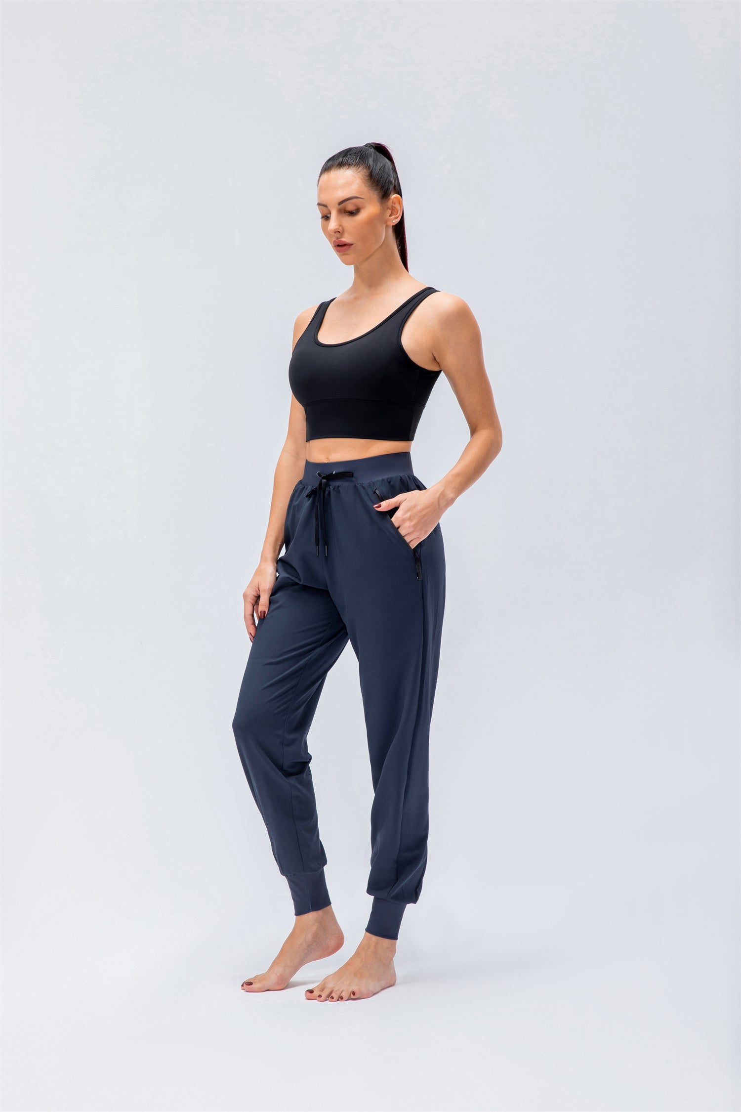 Losse loungebroek met trekkoord