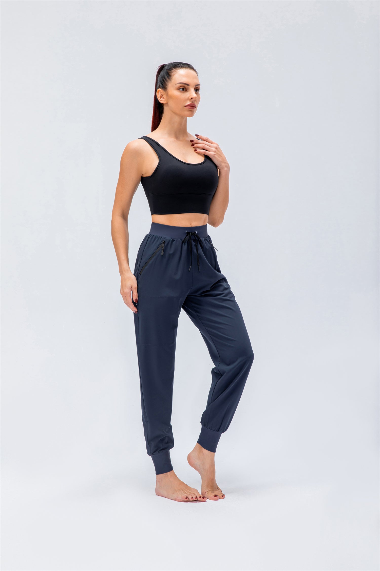 Losse loungebroek met trekkoord