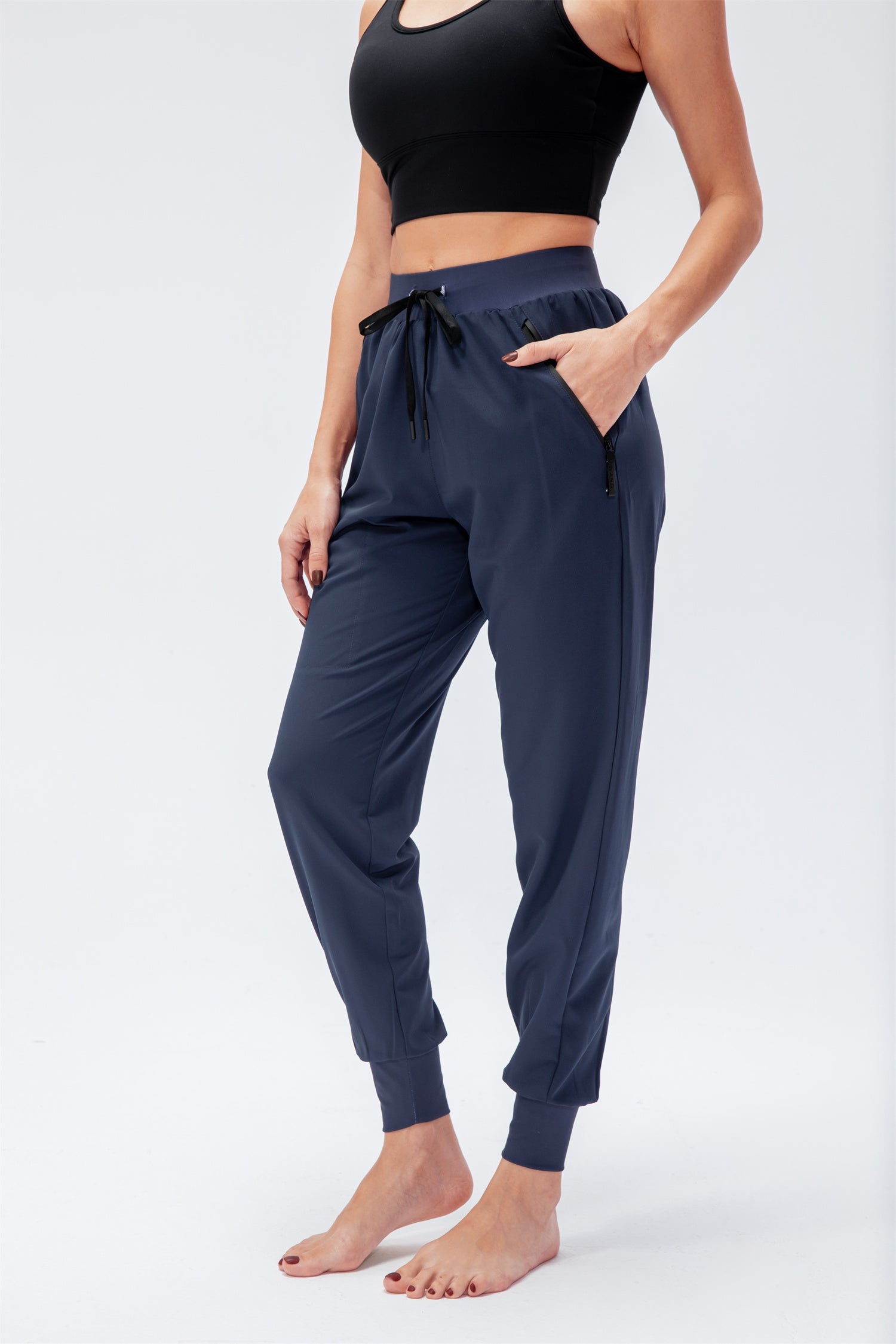 Losse loungebroek met trekkoord