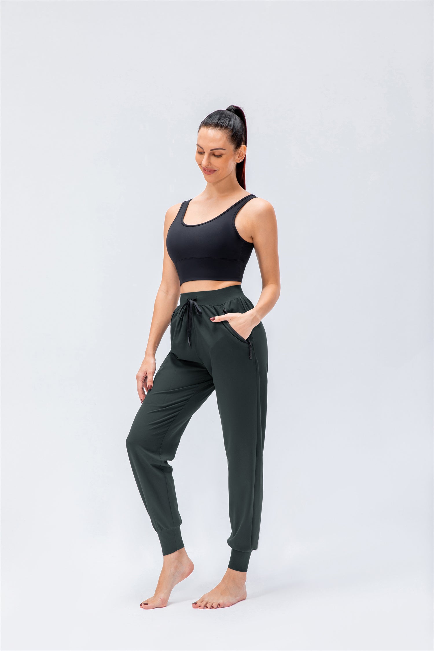 Losse loungebroek met trekkoord