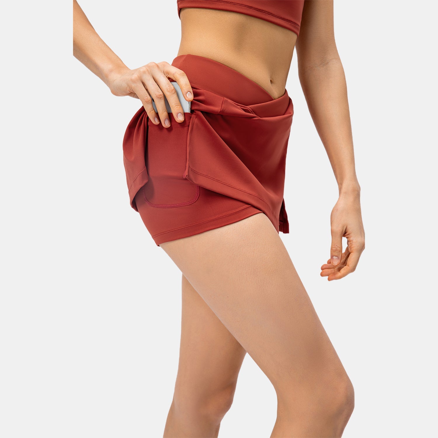 Alledaagse 2-in-1 tennisrok-trend
