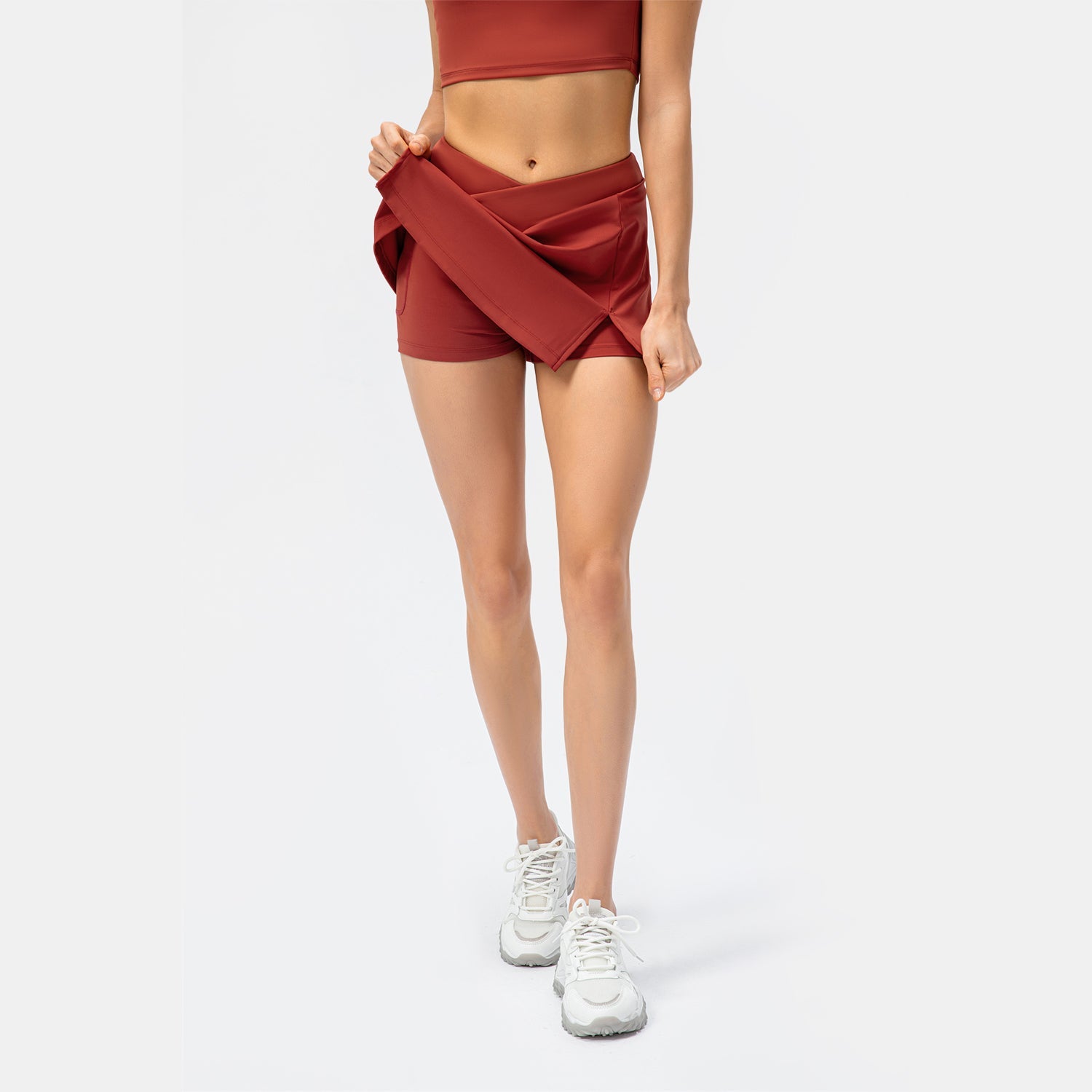 Alledaagse 2-in-1 tennisrok-trend