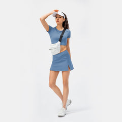 Alledaagse 2-in-1 tennisrok-trend