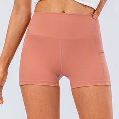 Bikershort met hoge taille en zijzakken-Cloud