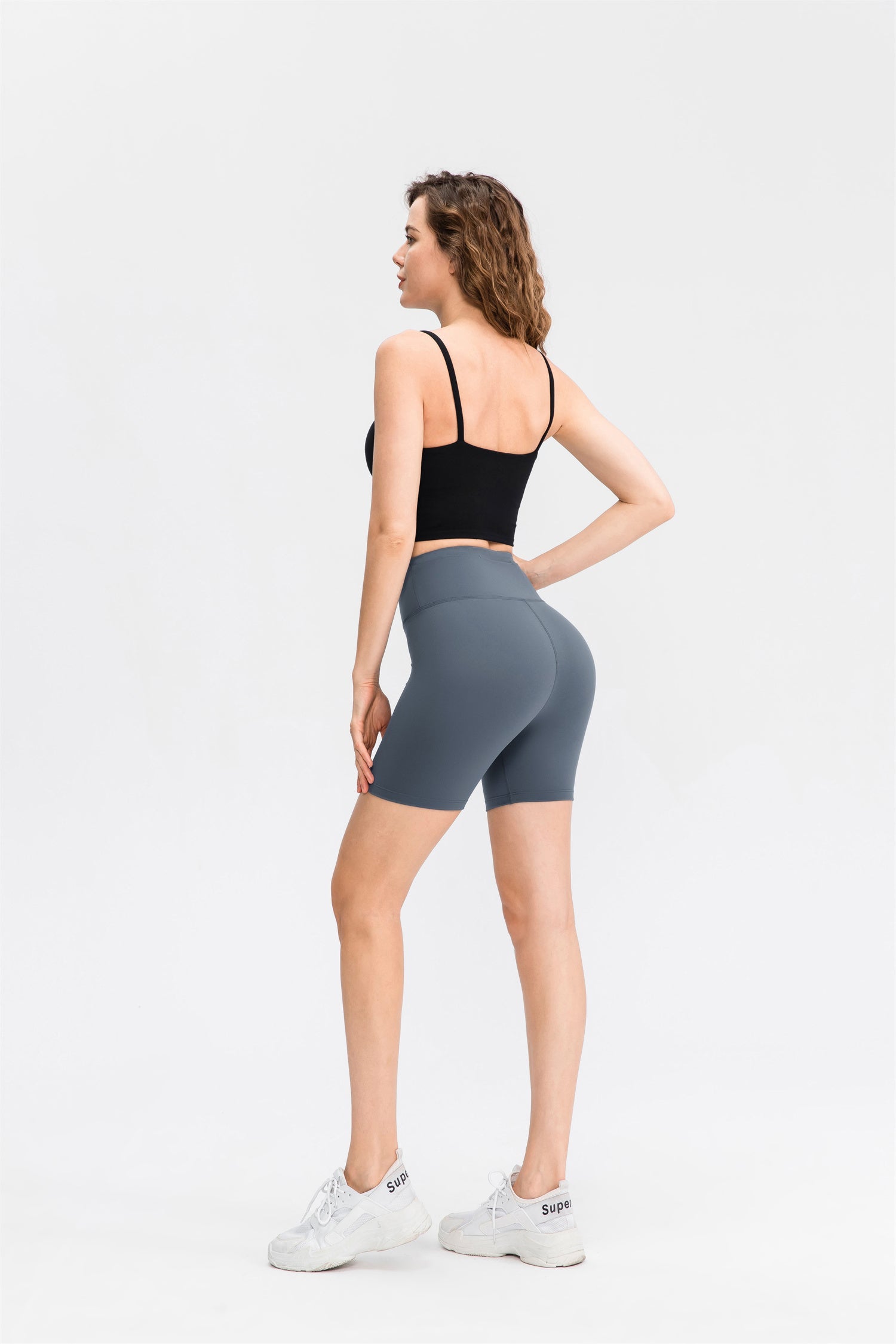 Bikershort met hoge taille