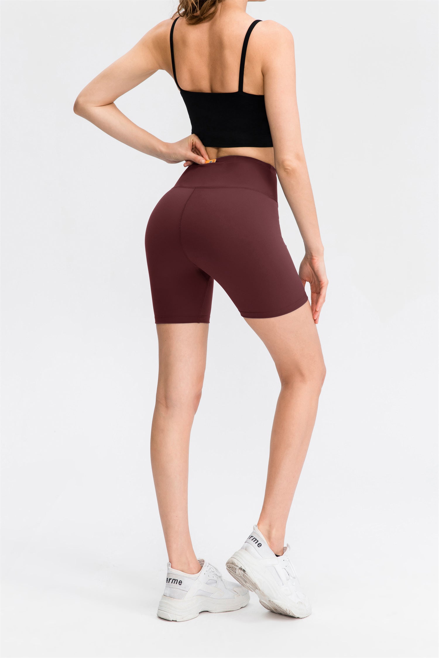 Bikershort met hoge taille