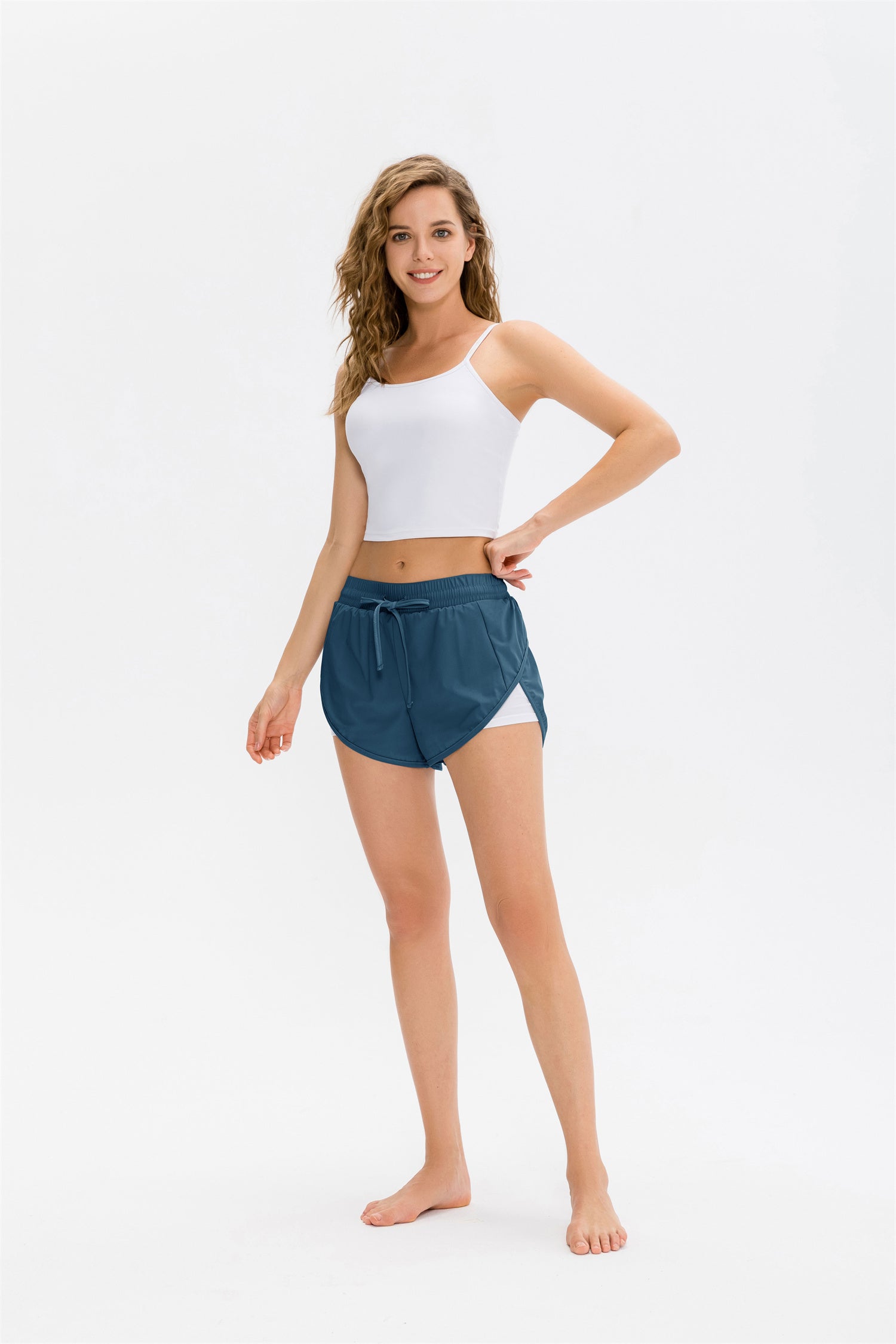 2-in-1 casual short met trekkoord