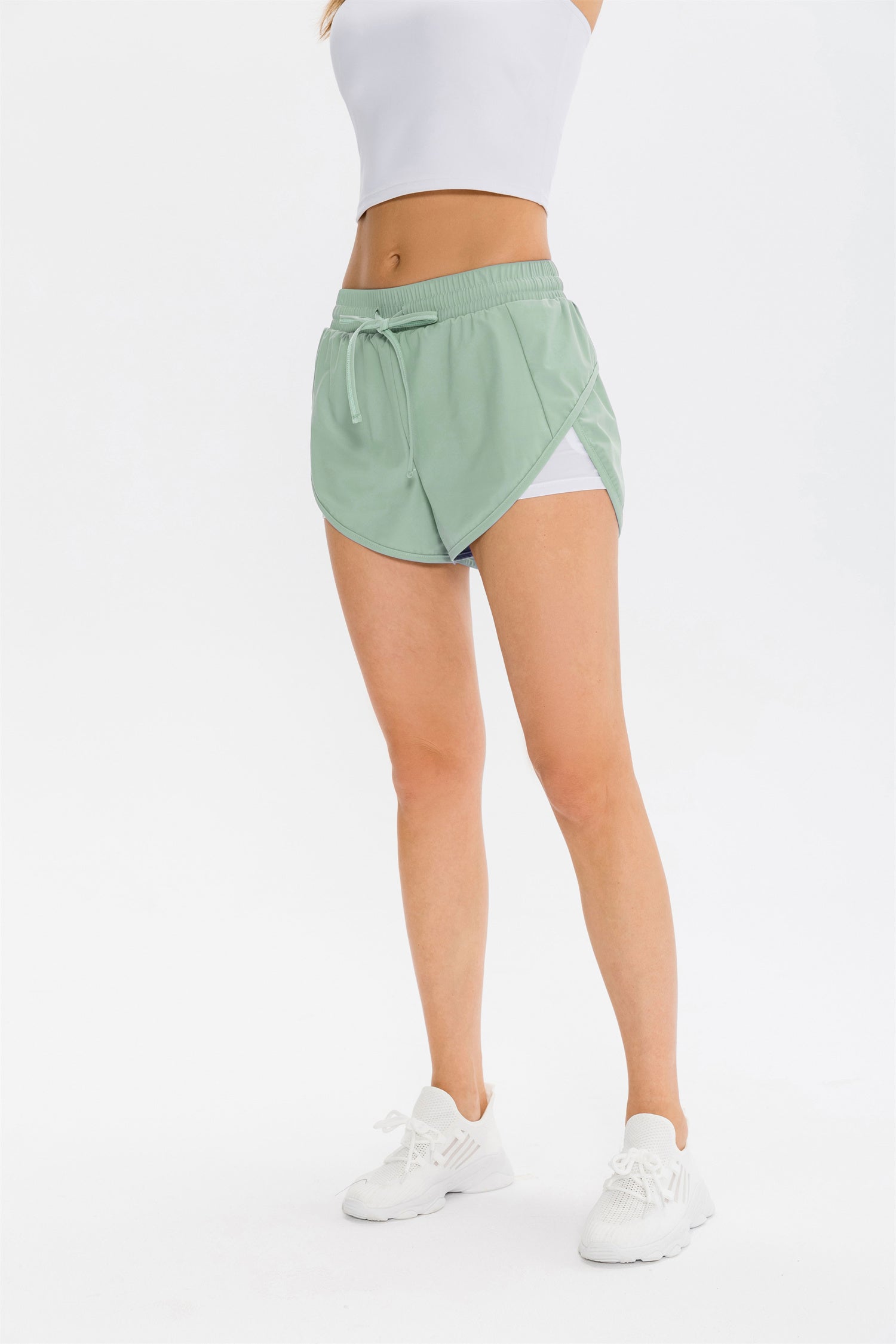 2-in-1 casual short met trekkoord