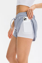 2-in-1 casual short met trekkoord