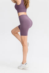 Sport-bikershort met hoge taille
