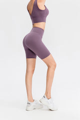 Sport-bikershort met hoge taille