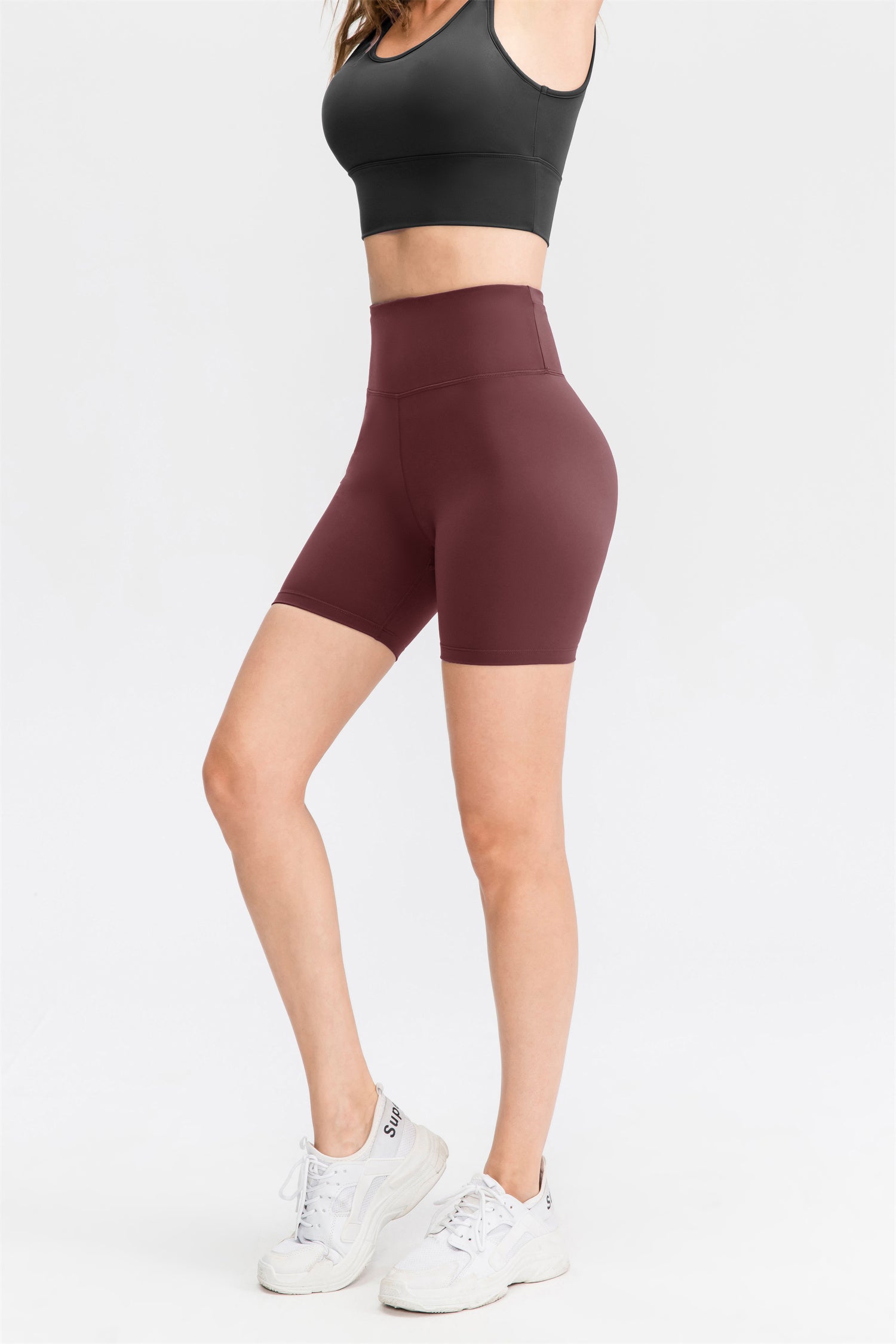 Bikershort met hoge taille