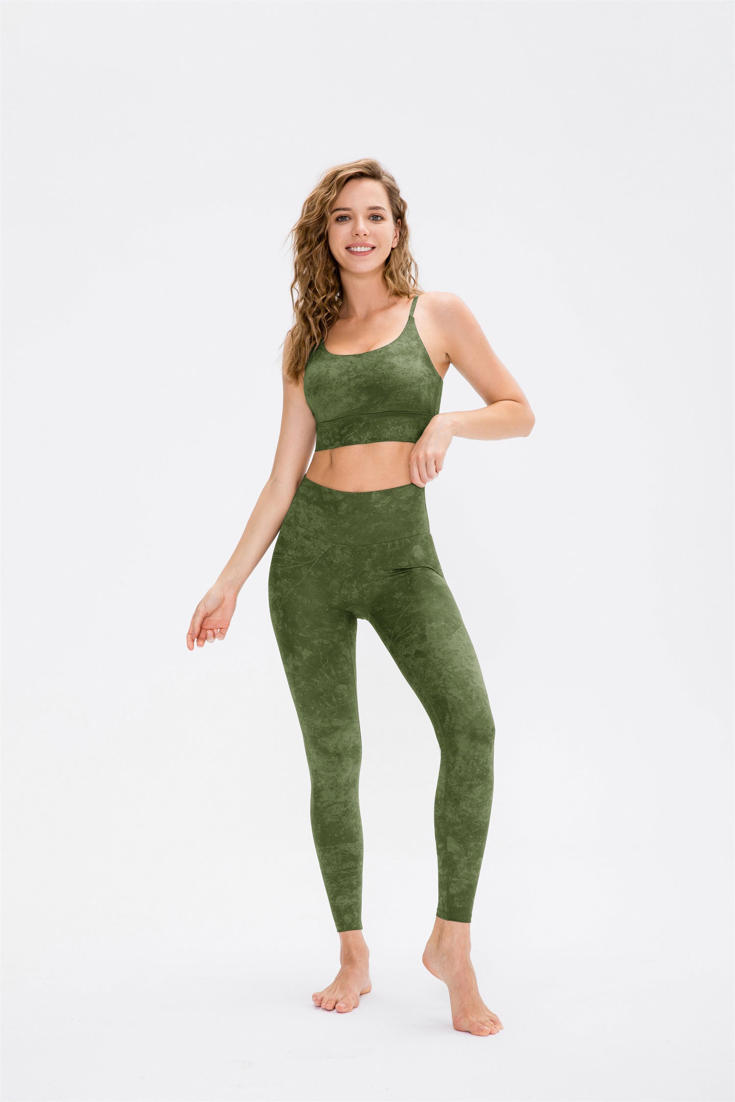 Hoog getailleerde bedrukte legging