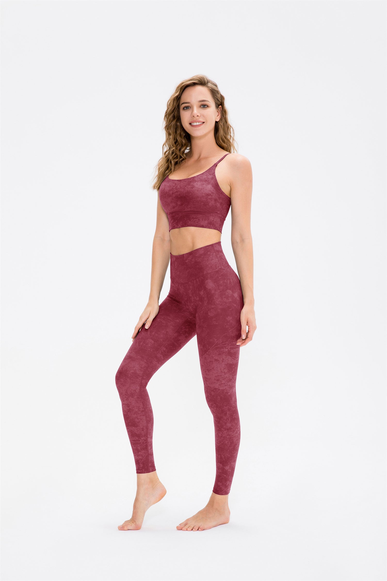 Hoog getailleerde bedrukte legging