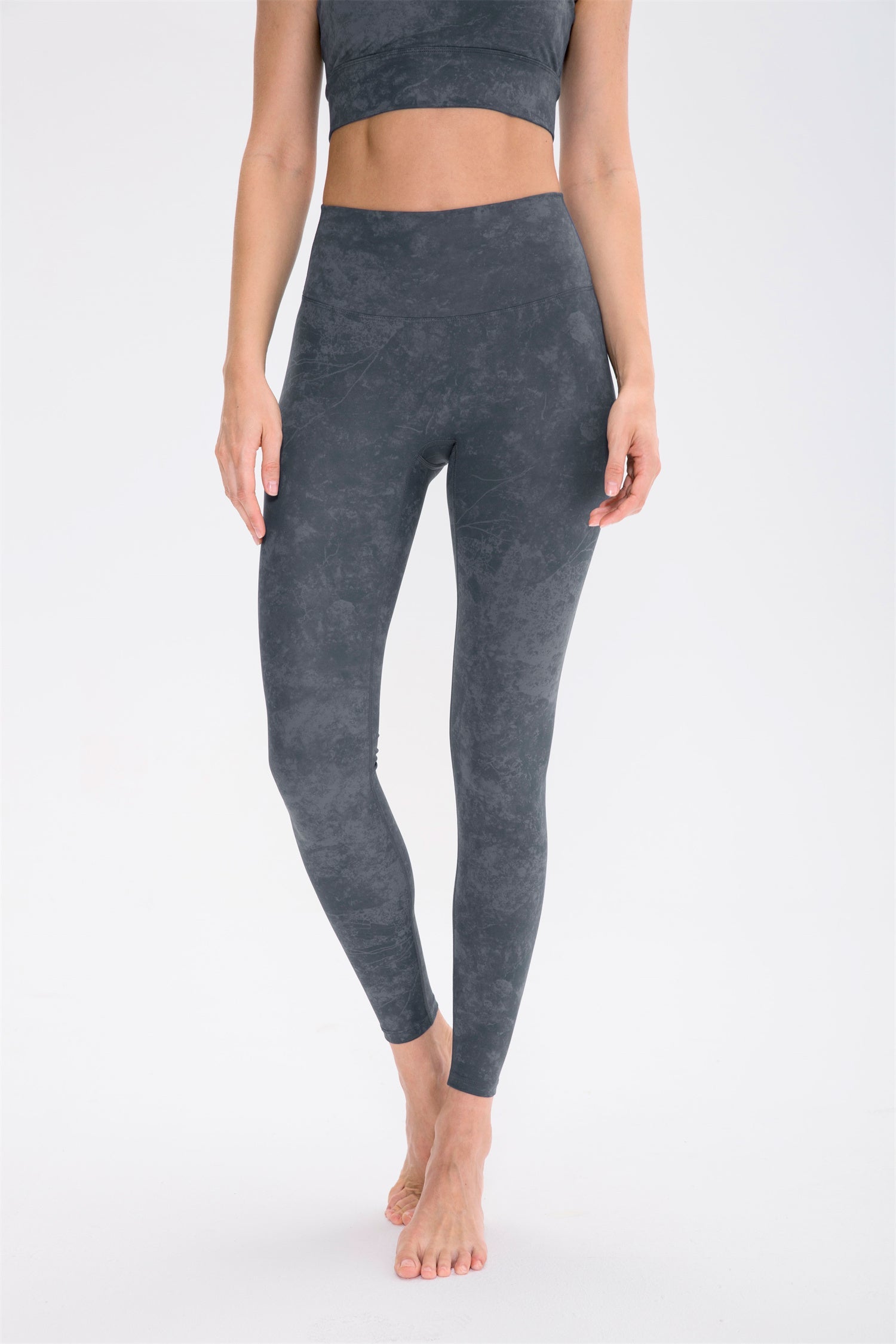 Hoog getailleerde bedrukte legging