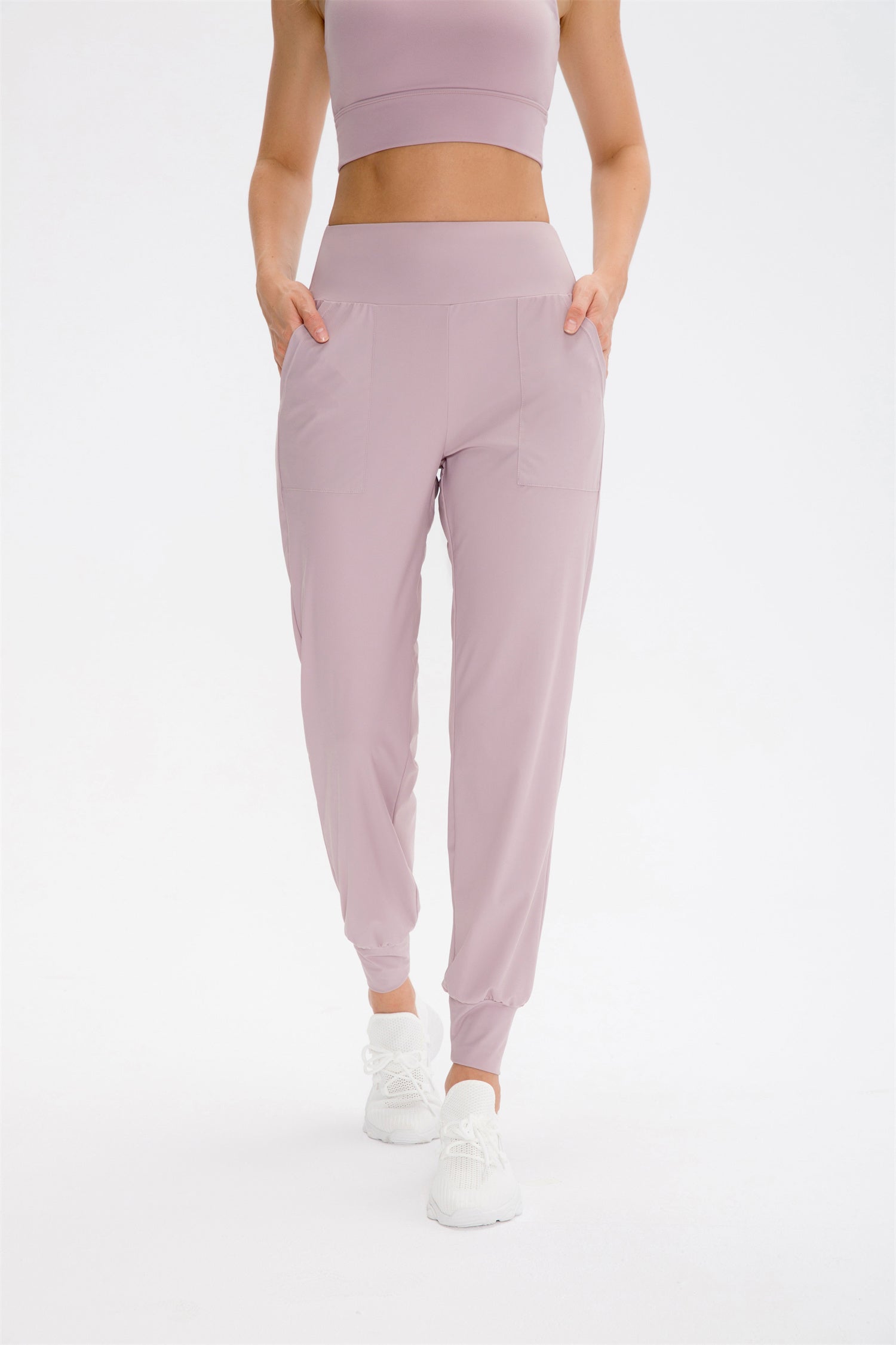 Losse casual broek met hoge taille