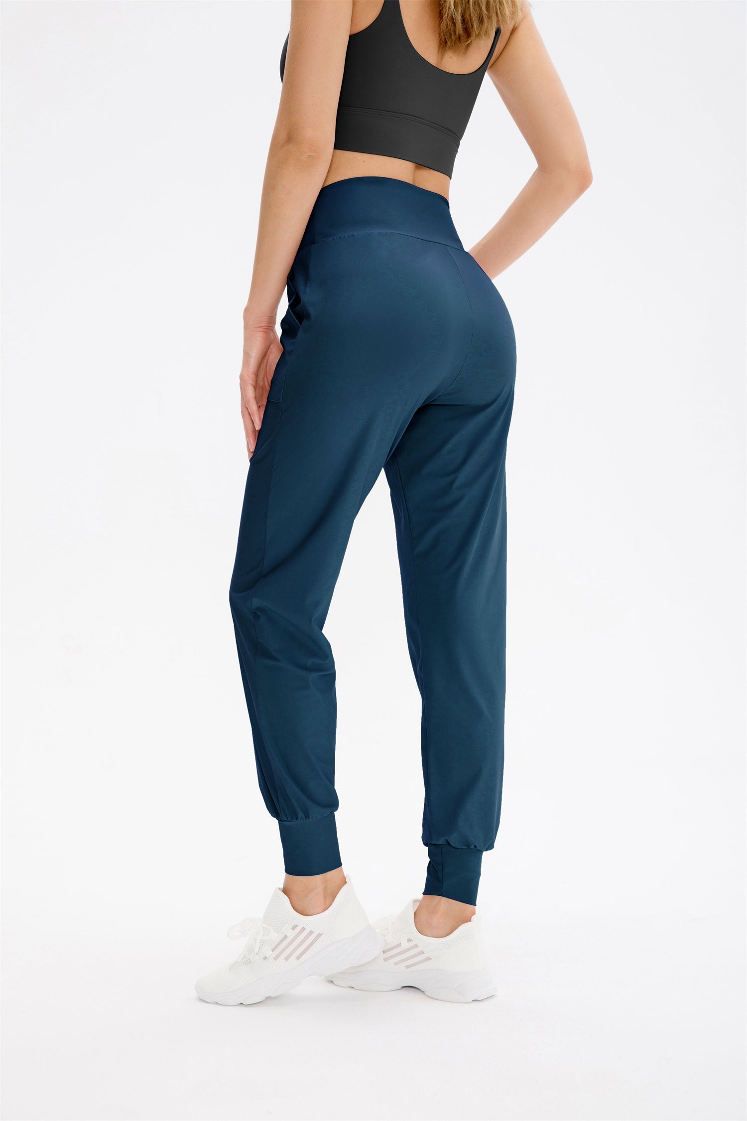 Losse casual broek met hoge taille