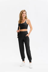 Losse casual broek met hoge taille
