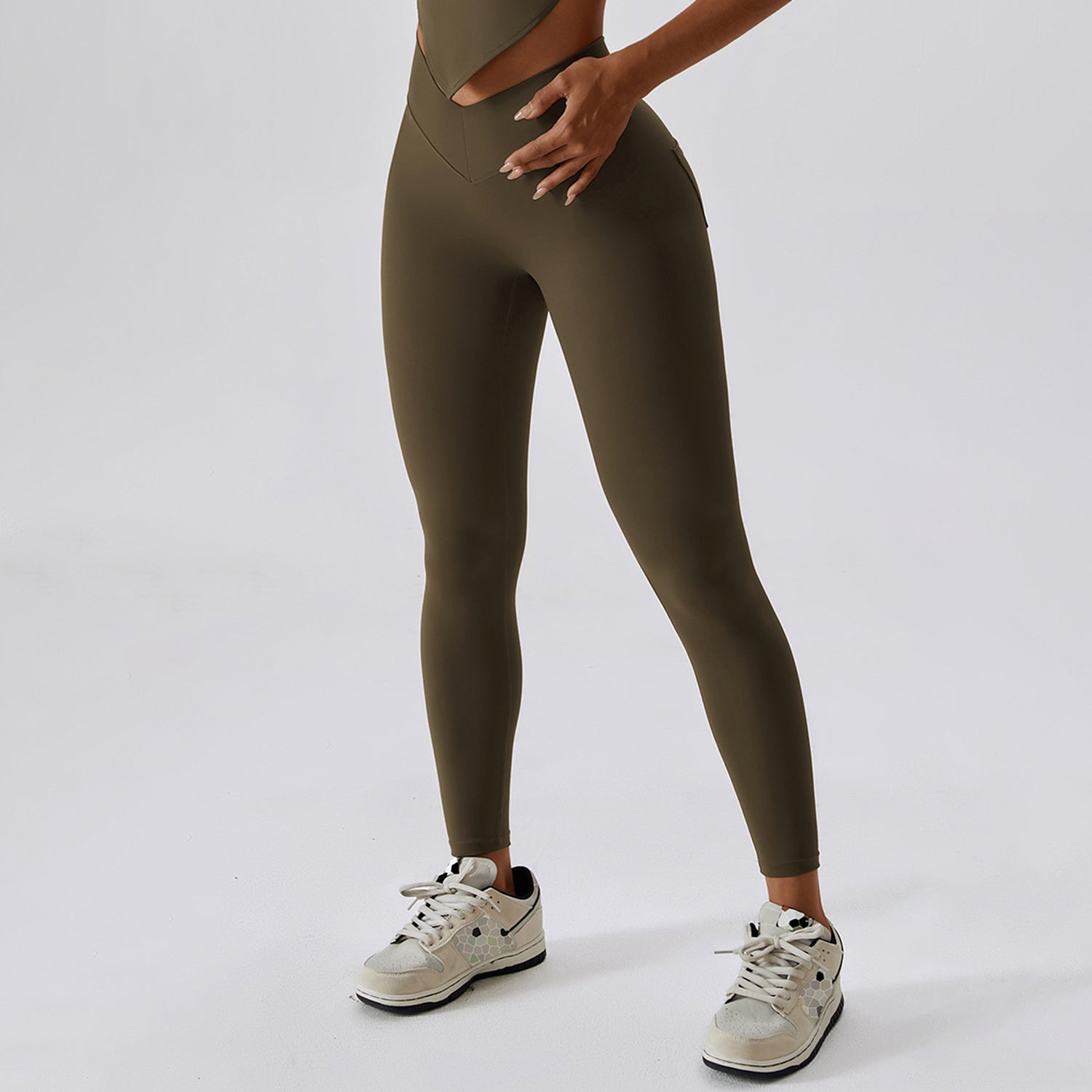 V-legging met kruiszakken
