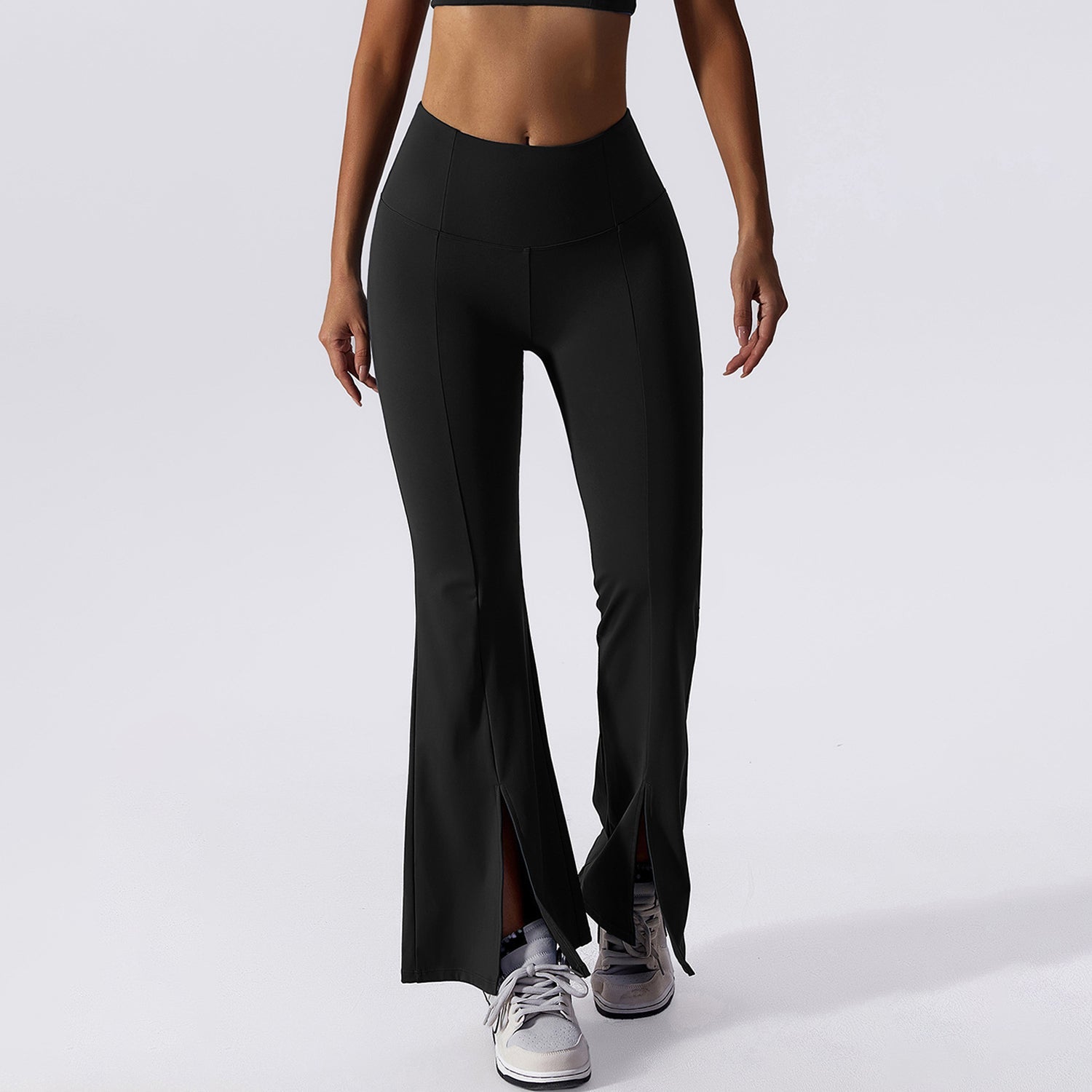 Flare-legging met splitzoom