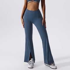 Flare-legging met splitzoom