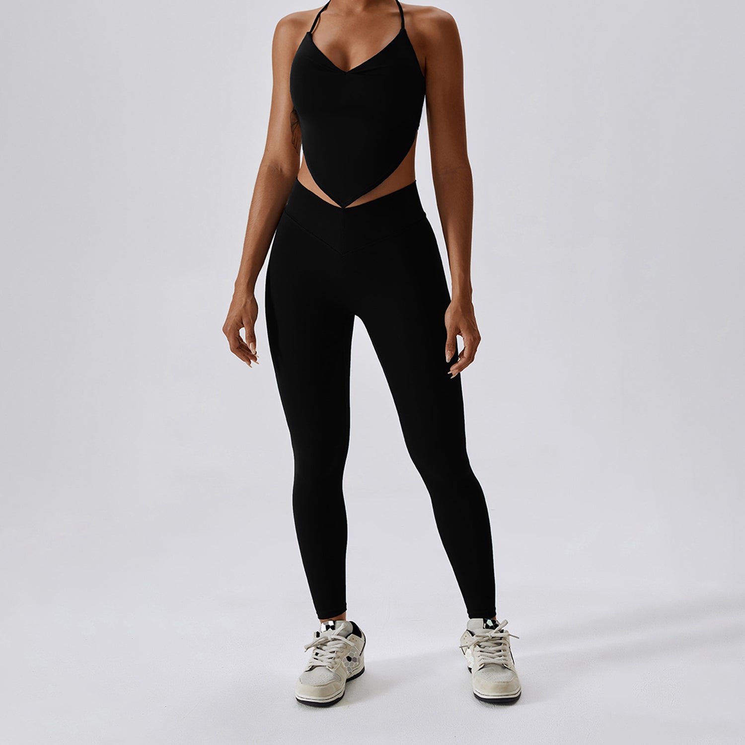 V-legging met kruiszakken