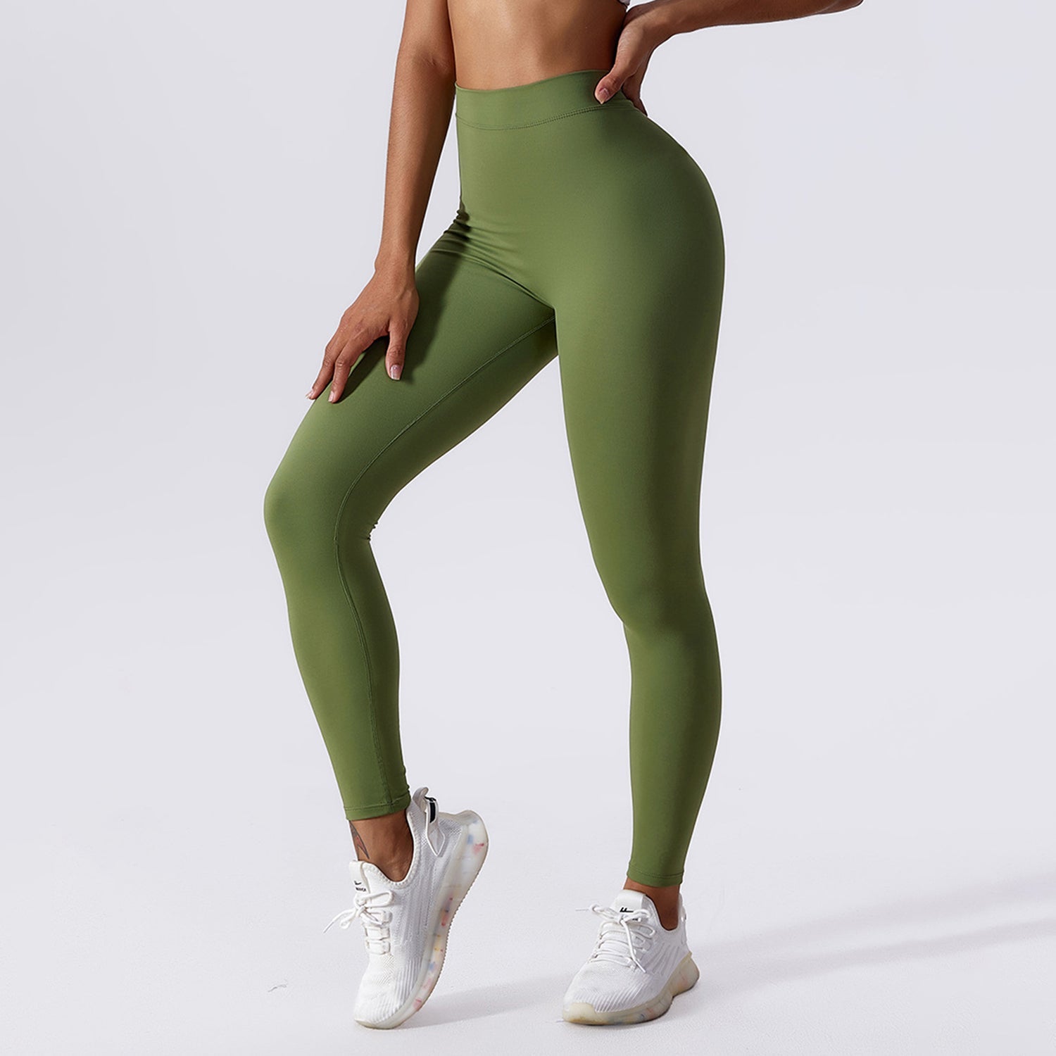 V-back ruches legging