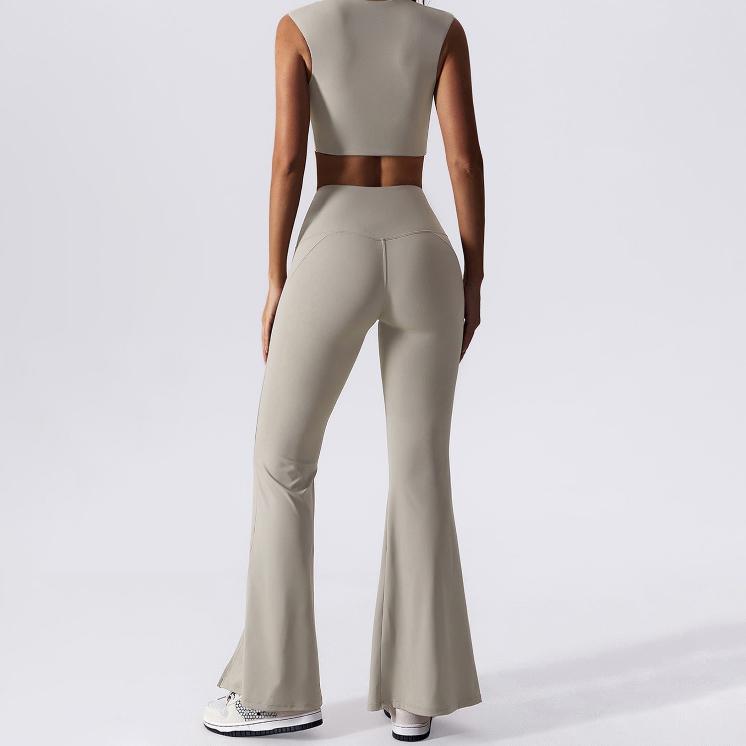 Flare-legging met splitzoom