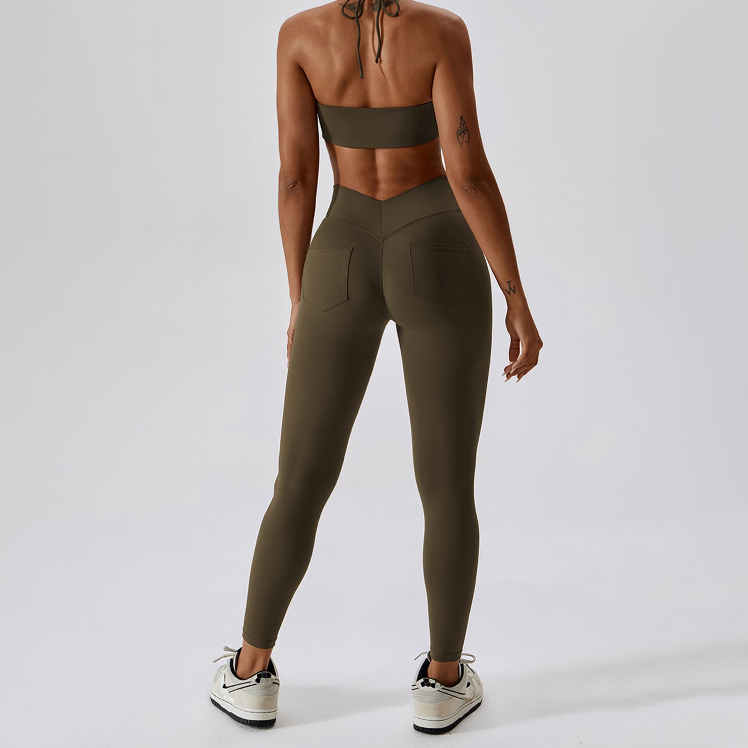 V-legging met kruiszakken