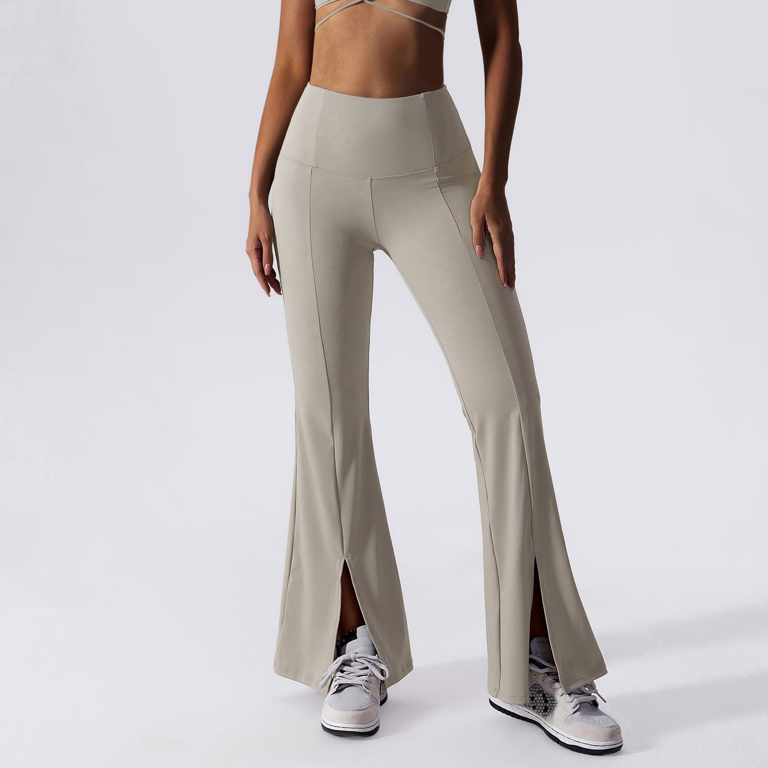 Flare-legging met splitzoom