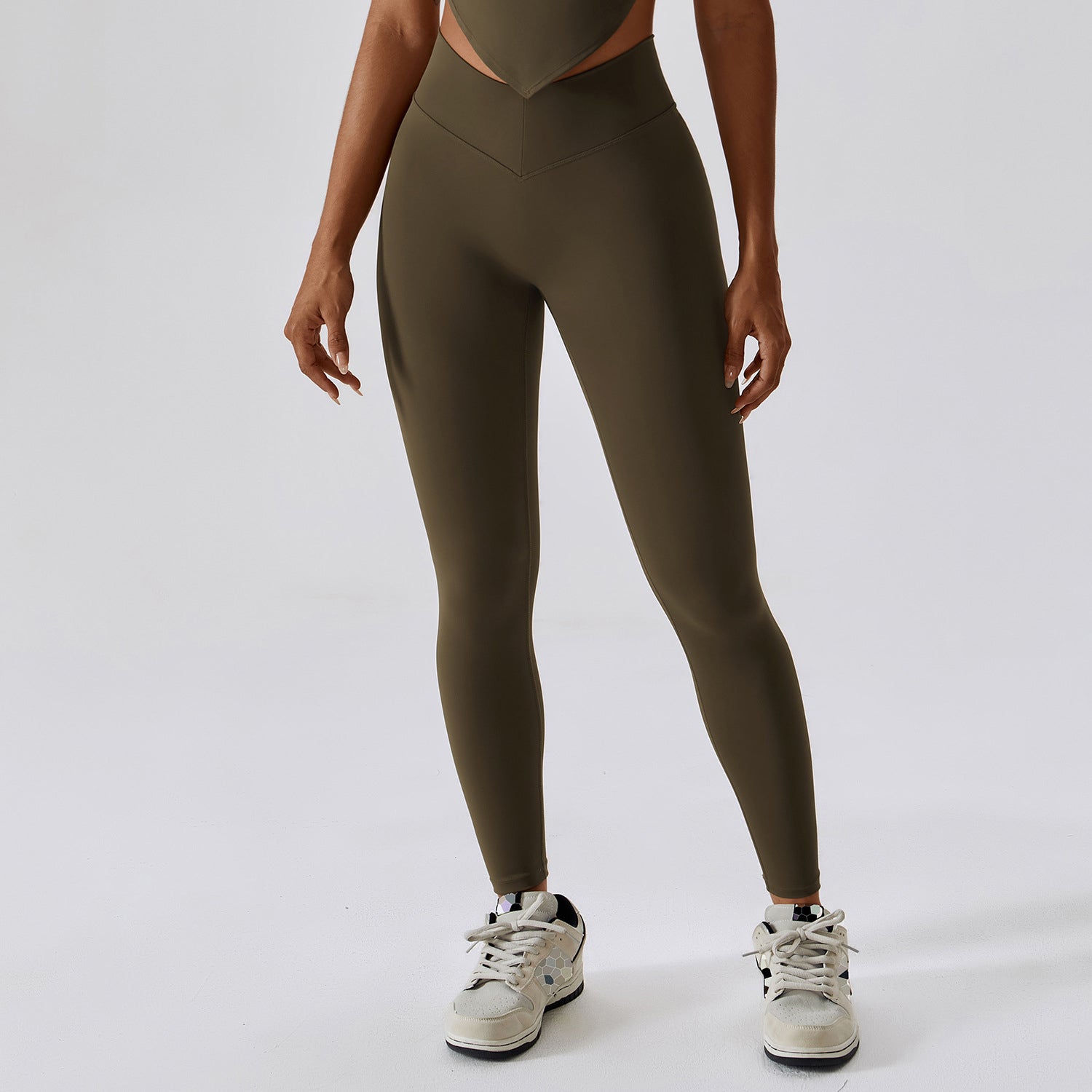 V-legging met kruiszakken