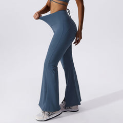 Flare-legging met splitzoom