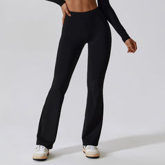 Hoog getailleerde lichte flare legging