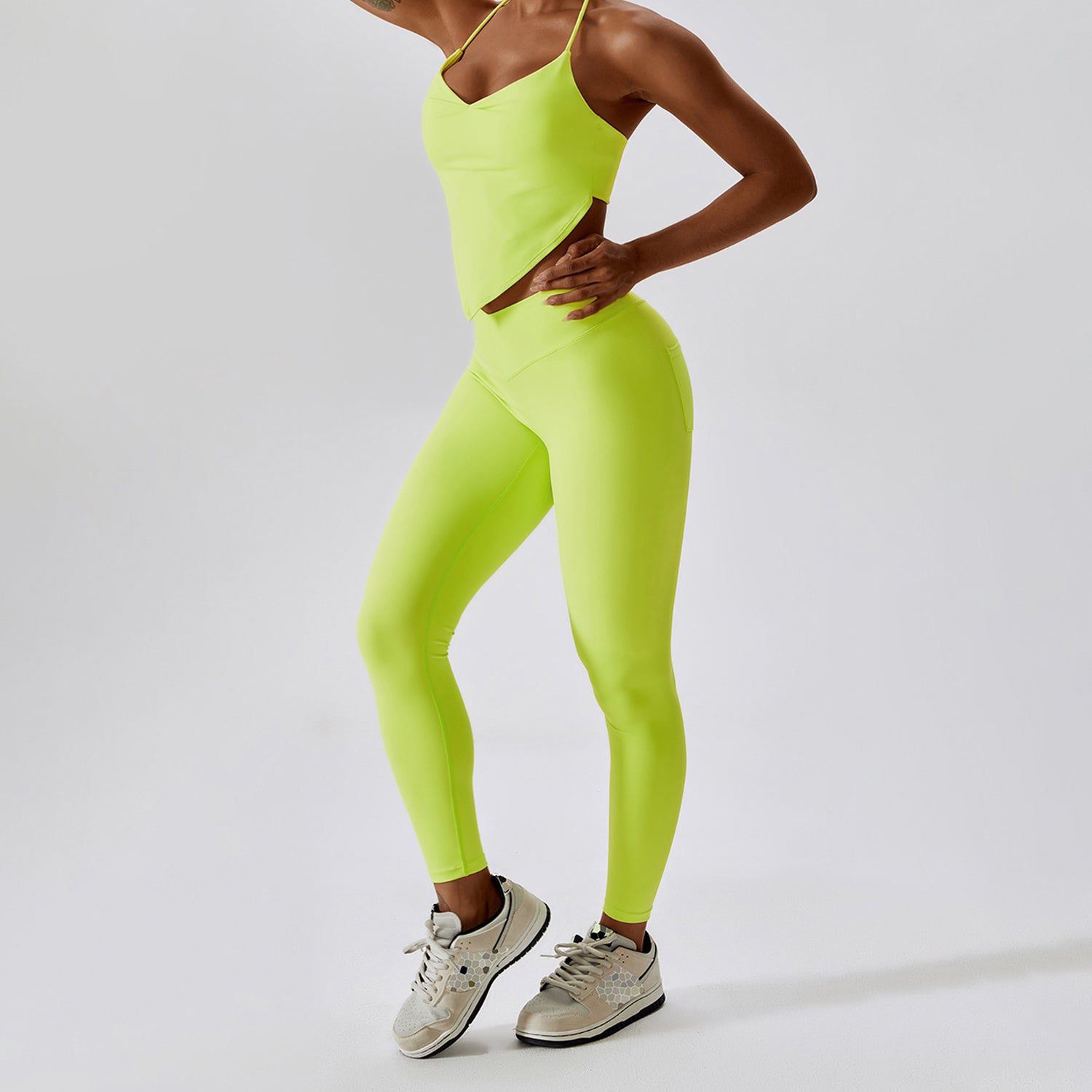 V-legging met kruiszakken