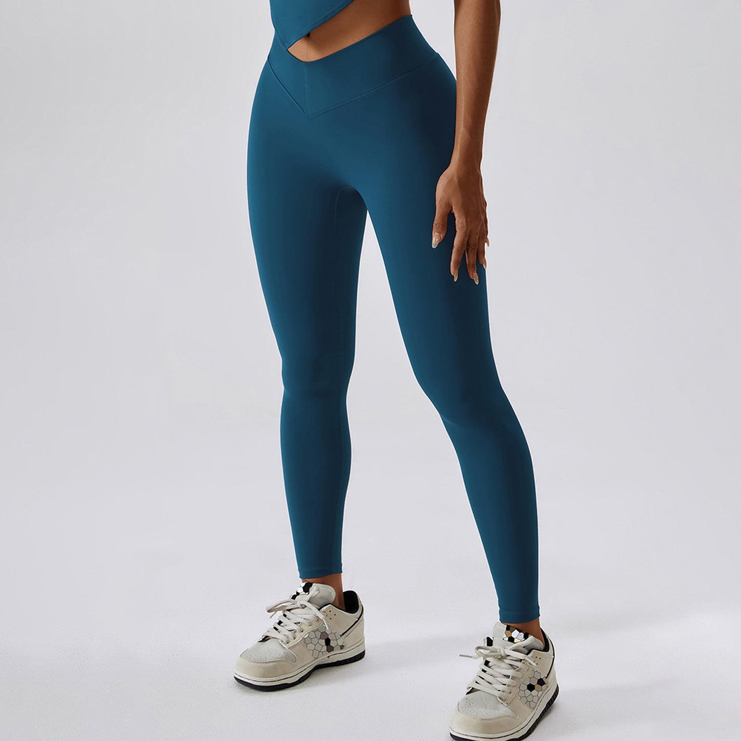 V-legging met kruiszakken
