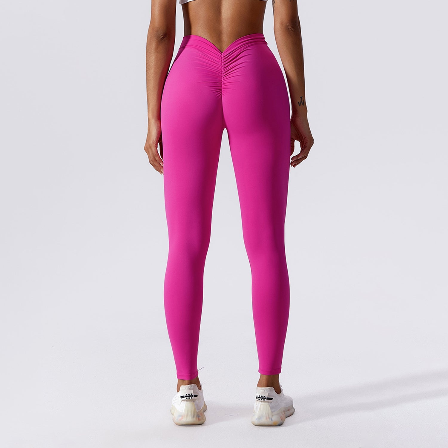 V-back ruches legging