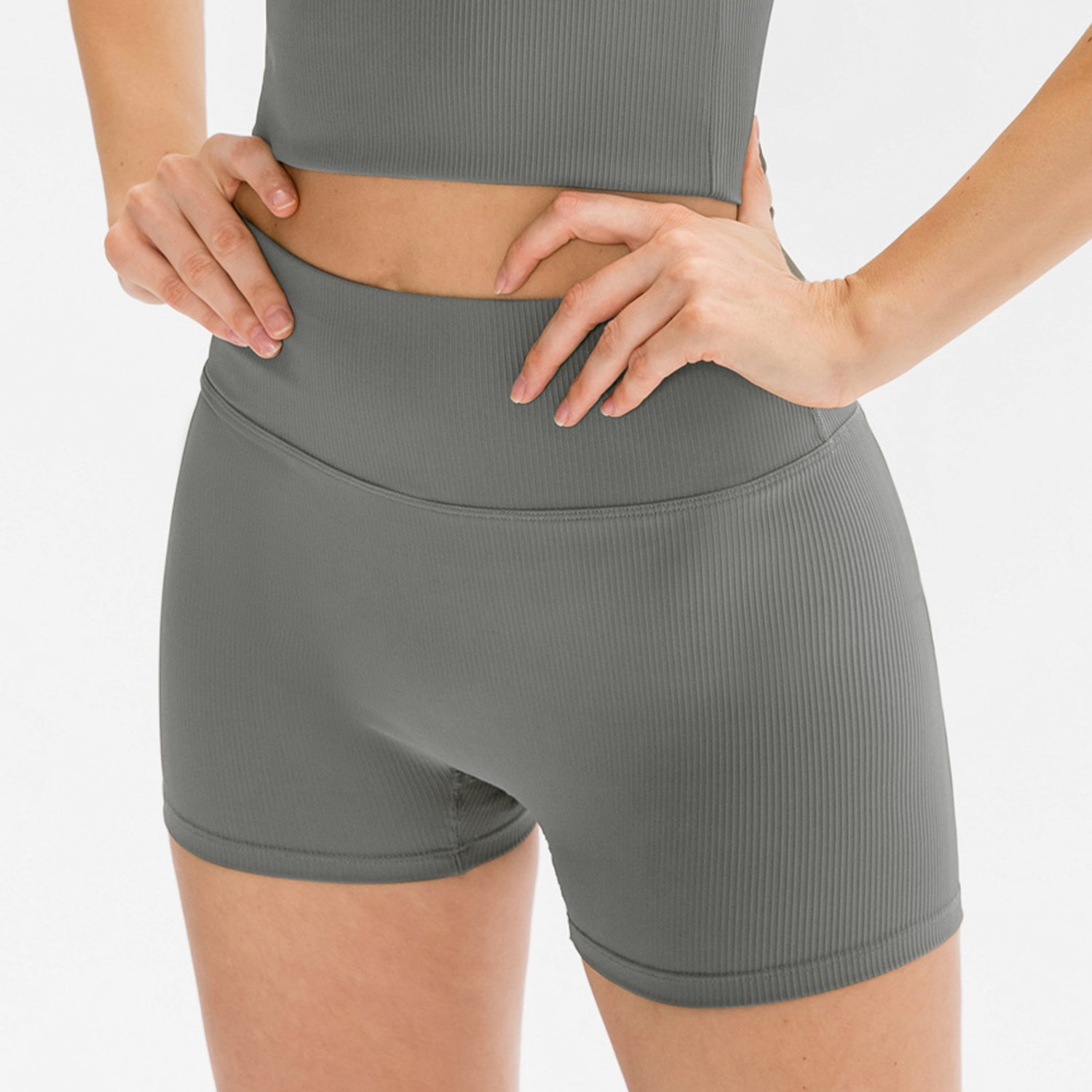 Sportshort met hoge taille