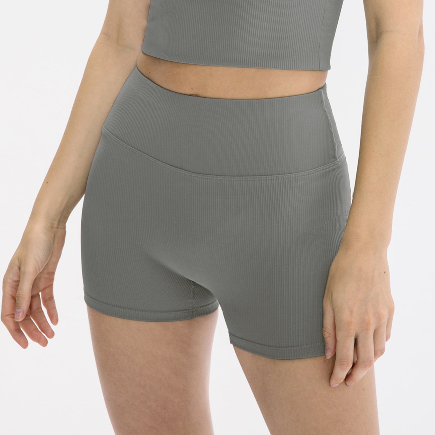 Sportshort met hoge taille