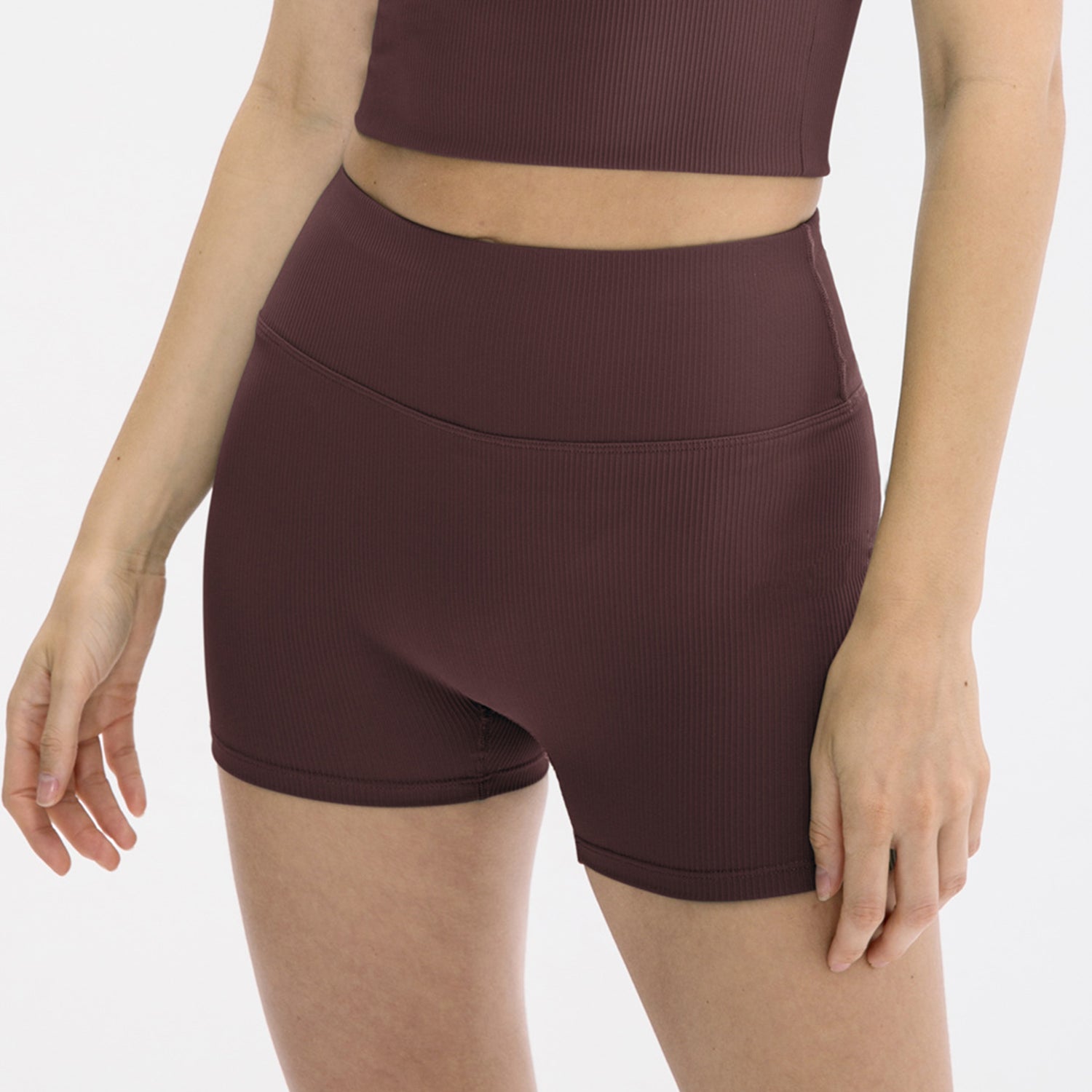 Sportshort met hoge taille