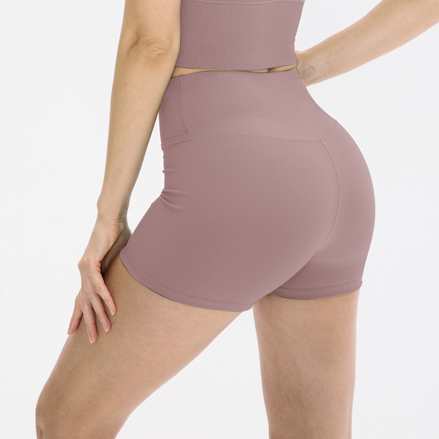 Sportshort met hoge taille
