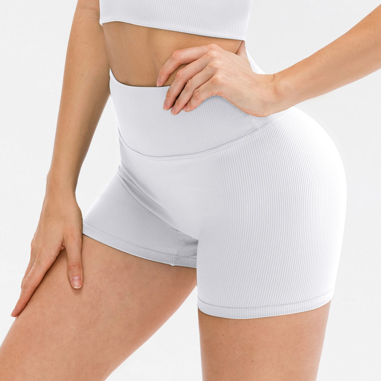 Sportshort met hoge taille