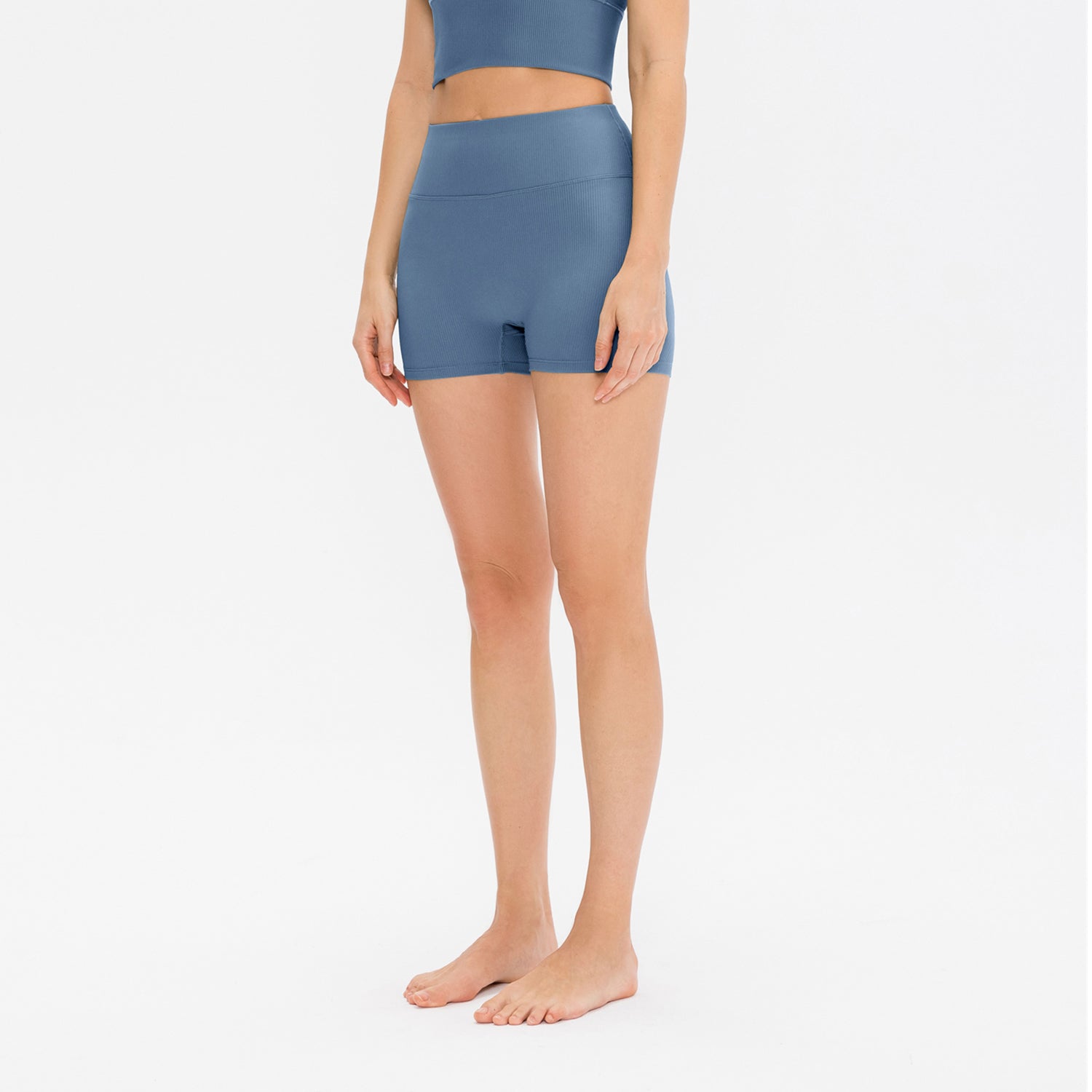 Sportshort met hoge taille