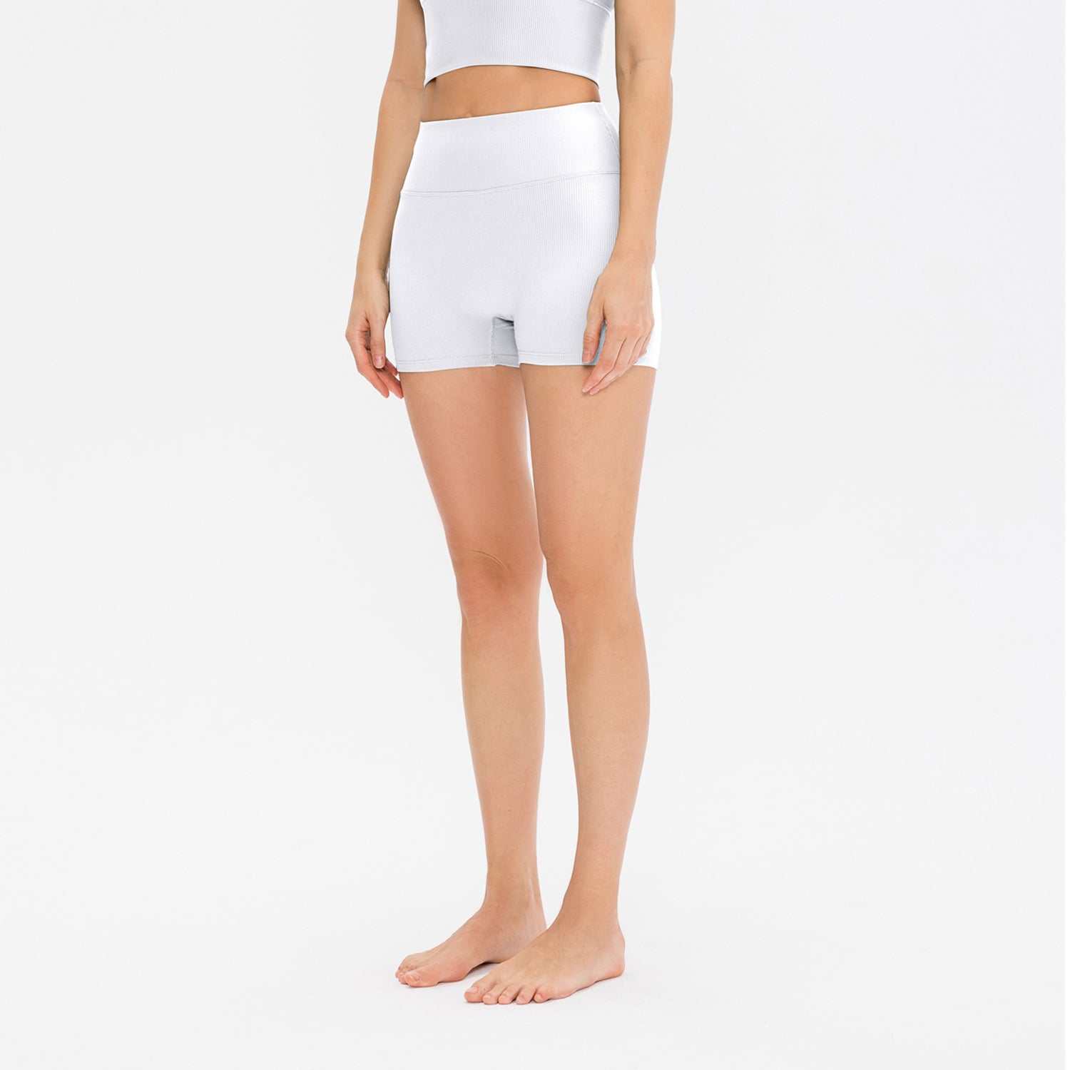 Sportshort met hoge taille