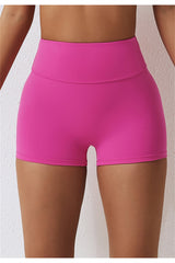 Hoog getailleerde yogashort met ruches